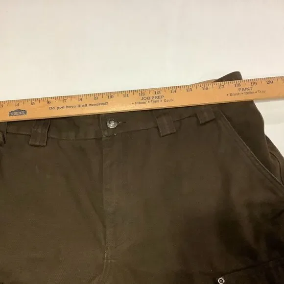 Duluth Trading Co Cargo Canvas Work Pants Brown Size 38x30 - Picture 9 of 9